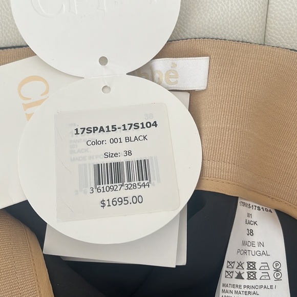 Chloé High-waisted Linen Floral -embroidered Trousers - 6 - NWTags - Picture 7 of 11